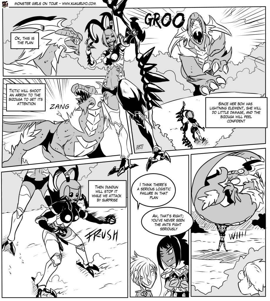 Monster girls on tour - Episode 97, Page 1: Page 097